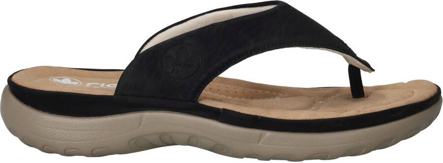 Rieker Slippers Dames Zwart