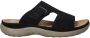 Rieker Slippers Dames Zwart - Thumbnail 2