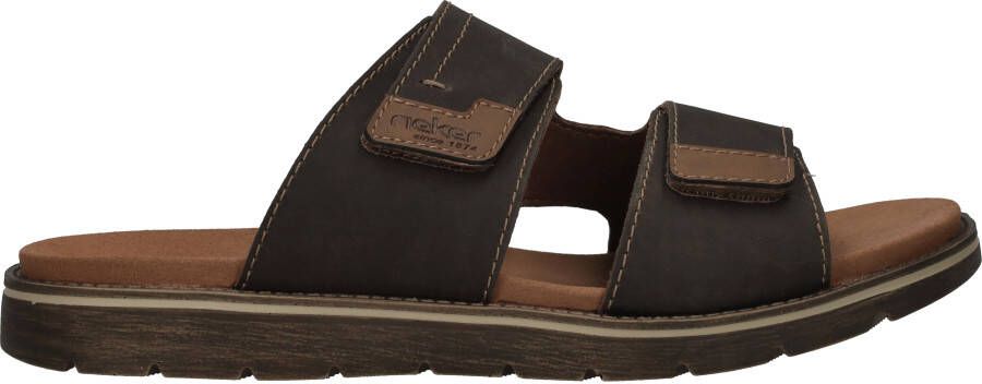 Rieker Verstelbare herenslipper met zacht voetbed Brown Heren - Foto 5