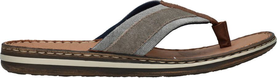 Rieker Teenslippers zomerschoen slippers poolslides badschoen met leren binnenzool - Foto 4