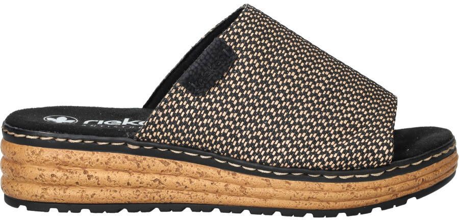Rieker Slippers Zwart