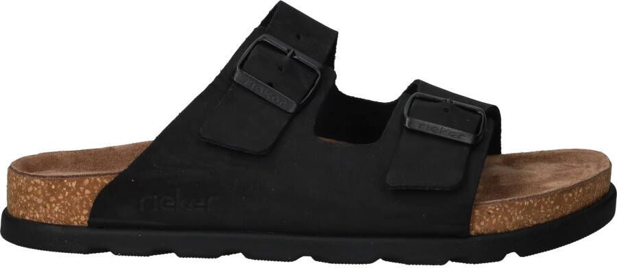 Rieker Slippers Heren Zwart