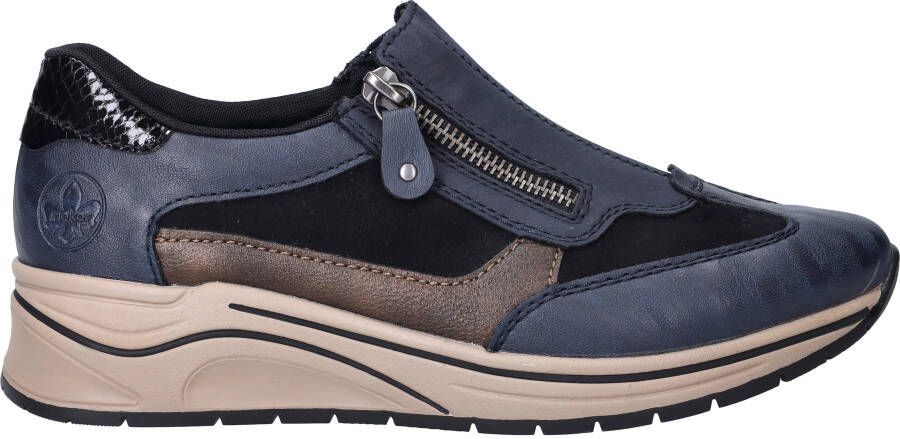 Rieker Sneakers Dames Blauw - Foto 2