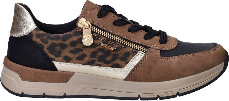 Rieker Sneakers vrijetijdsschoen veterschoen halfschoen met modieuze accenten