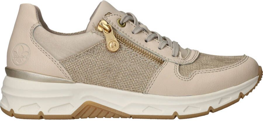 Rieker Beige Sneaker met Gouden Details Multicolor Dames - Foto 2