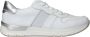 Rieker Witte Leren Sneakers met Zilveren Details White Dames - Thumbnail 3