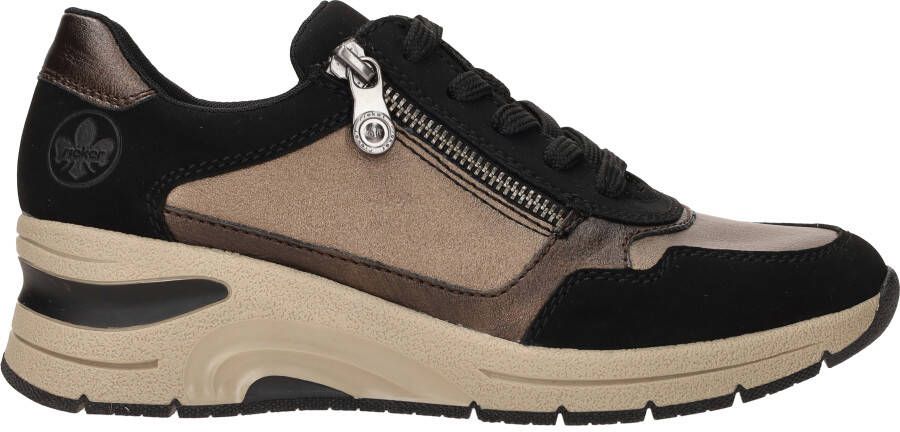 Rieker Sneakers Laag Sneakers Laag donkerbruin - Foto 2