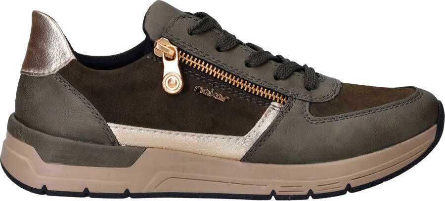 Rieker Sneakers vrijetijdsschoen veterschoen halfschoen met modieuze accenten