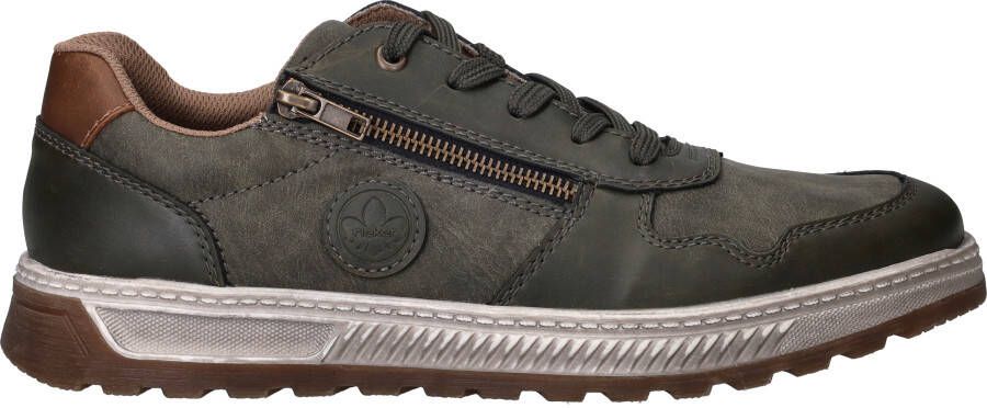 Rieker Sneakers Vrijetijdsschoen halfschoen veterschoen met contrastafwerking