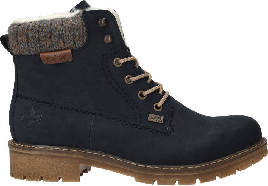 Rieker Winterlaarsjes veterschoenen enkellaars met waterafstotende tex-membraan