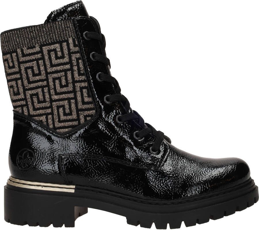 Rieker Veterboots Zwart