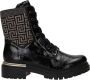 Rieker Veterschoenen enkellaars hakken met textielinzet aan de schacht - Thumbnail 3