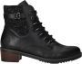 Rieker Veterlaarsjes veterschoenen trachtenenkellaars blokhak binnenrits - Thumbnail 3