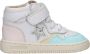 Shoesme leren sneakers wit blauw roze Meisjes Leer Meerkleurig 19 - Thumbnail 3