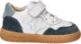 Shoesme Baby Babysneakers White Dark Blue Leer - Thumbnail 2