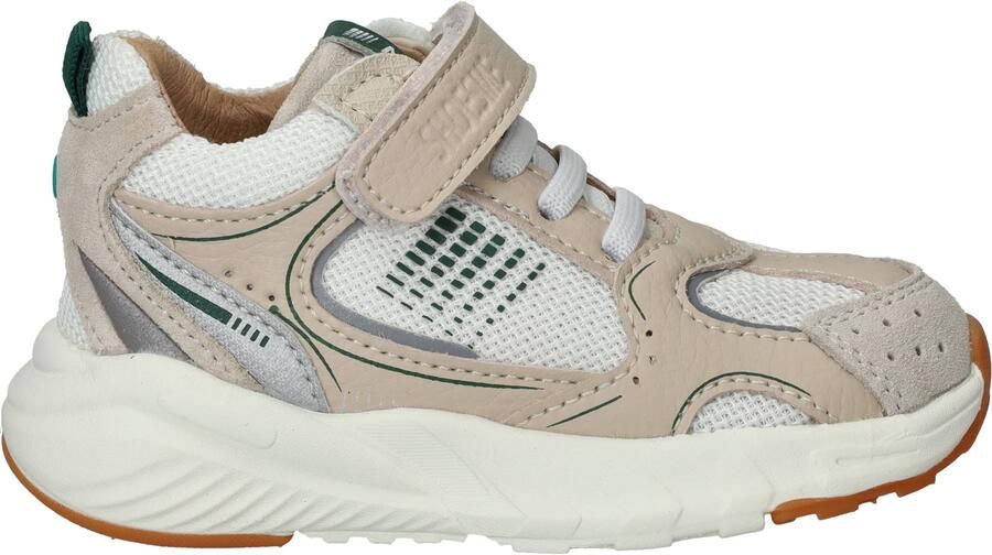 Shoesme Beige Sneakertje Sneakers Kinderen Beige Green Microfiber leer - Foto 5