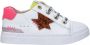 Shoesme SH21S021-A leren sneakers met glitters wit goud Meisjes Leer Panterprint 26 - Thumbnail 5