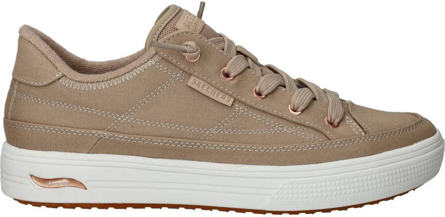 Skechers Arch Fit Arcade Meet Ya There Sneakers Dames Beige