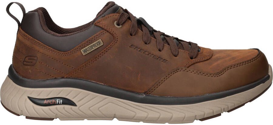 Skechers Arch Fit Crosser Waterproof Sneakers Bruin