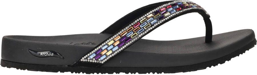 Skechers Arch Fit Meditation -Glam Gal Dames Slippers Zwart Multicolour - Foto 4