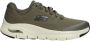 Skechers Groene Textiel Wasbare Sneaker met Arch Fit en AirCooled Memory Foam Groen Heren - Thumbnail 5