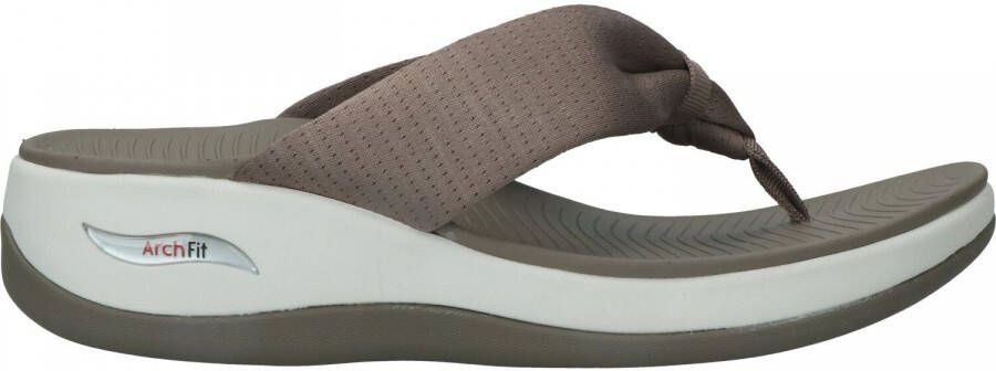 Skechers Arch Fit Sunshine Slipper Taupe