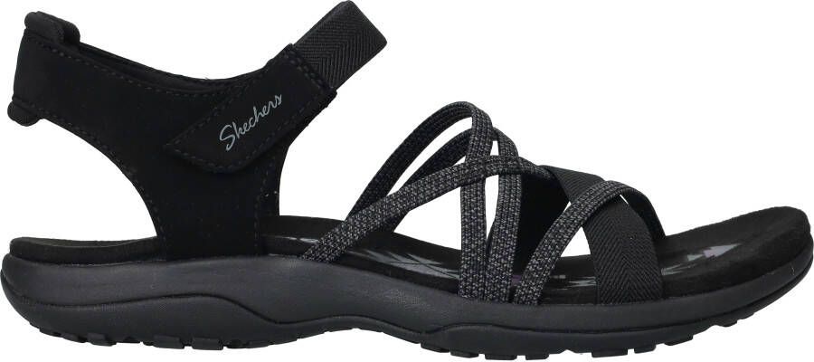 Skechers Bobs Arch Reggae Slim Meadow Grazer VEGAN Sandaal Dames Zwart