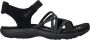 Skechers Bobs Arch Reggae Slim Meadow Grazer VEGAN Sandaal Dames Zwart - Thumbnail 1