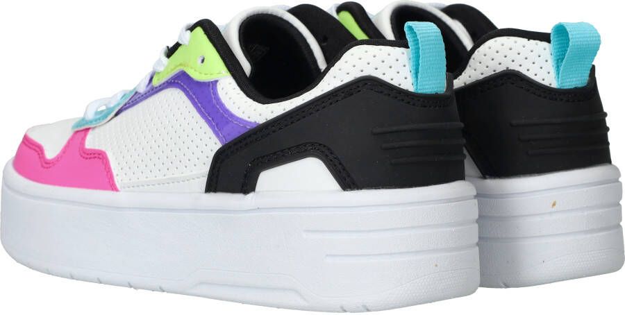 Skechers Court High Color Crush Sneakers Meisjes Wit