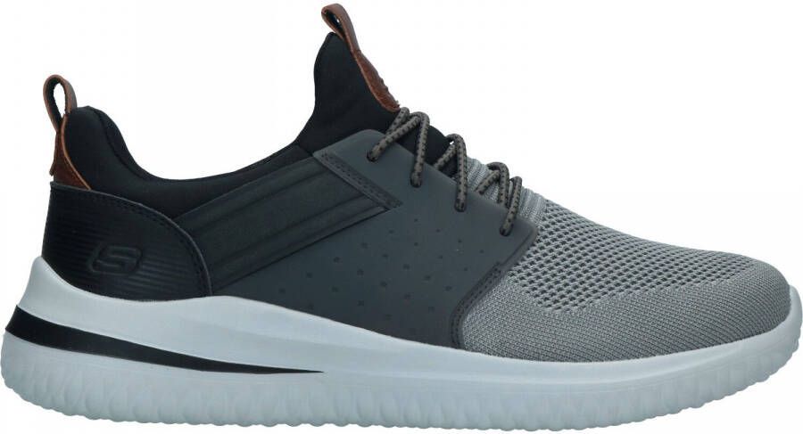 Skechers Delson 3.0 CICADA herensneaker 210238 grijs zwart - Foto 2