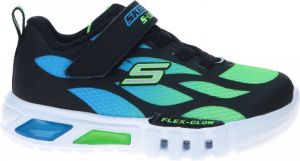 Skechers Flex Glow Dezlom Sneaker Zwart Groen Multi