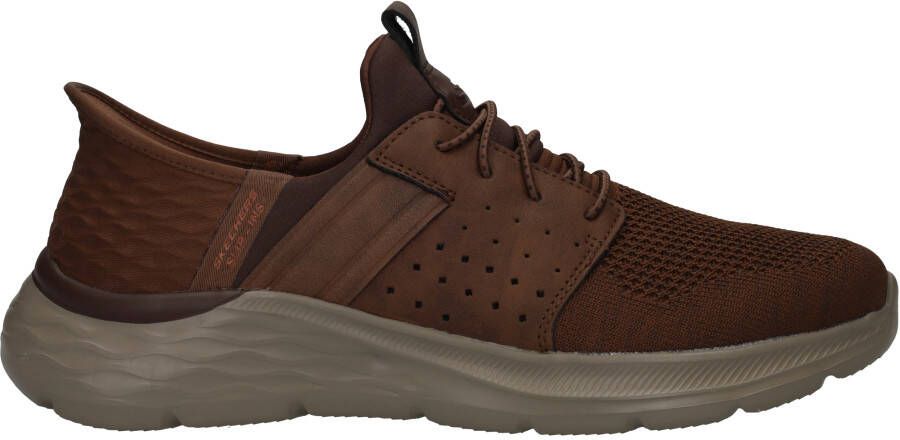 Skechers Garner Newick Slip-Ins Sneakers Heren Bruin