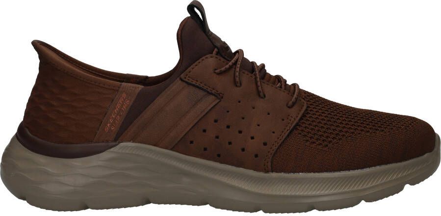 Skechers Garner Newick Slip-Ins Sneakers Heren Cognac