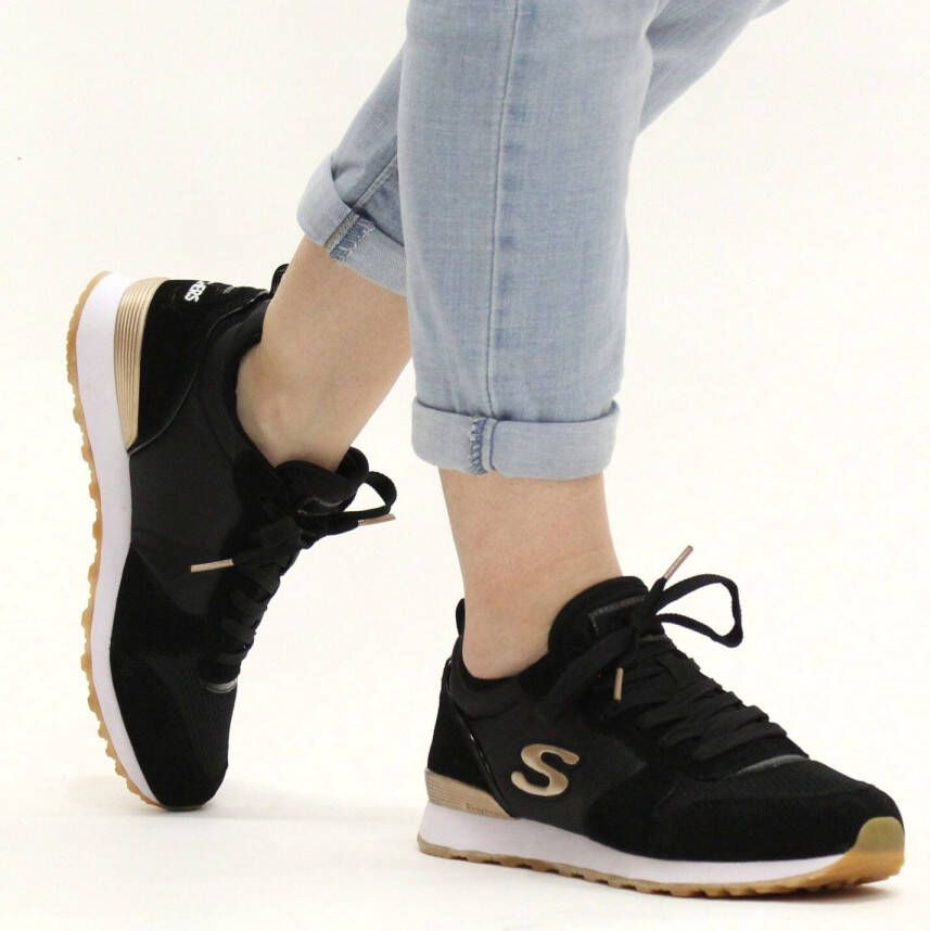 Skechers Goldn Gurl Sneaker Dames Zwart