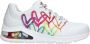 Skechers JGoldcrown Uno 2 Floating Love Sneaker Dames Wit Multi - Thumbnail 2
