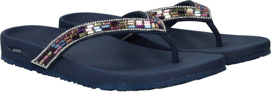 Skechers Meditation Glam Gal Slippers Dames Blauw