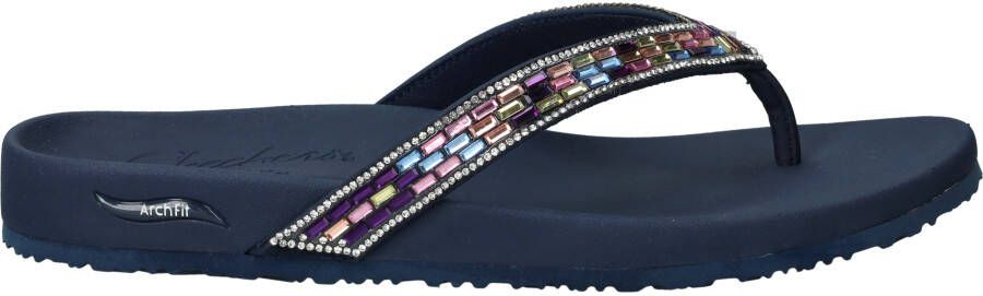 Skechers Meditation Glam Gal Slippers Dames Blauw