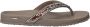 Skechers Arch Fit Meditation Glam Gal VEGAN Slipper Dames Taupe - Thumbnail 5