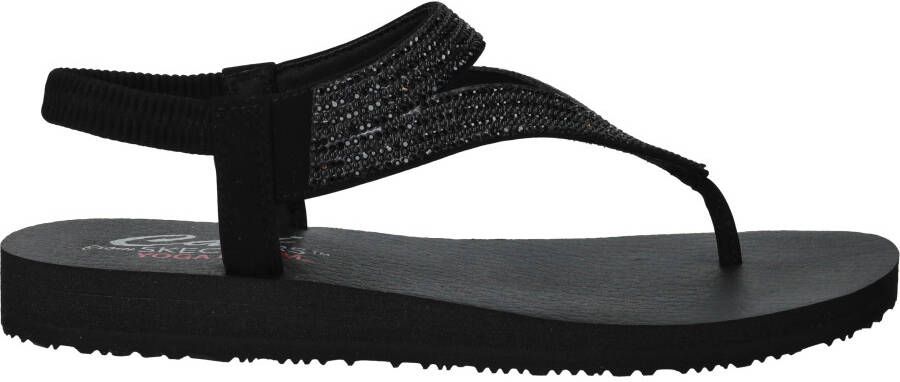 Skechers Meditation Sandalen Dames Zwart