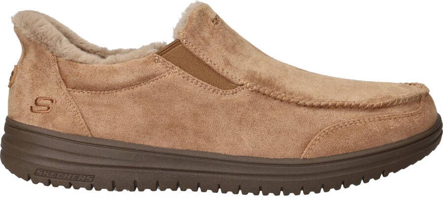 Skechers Relaxed Fit Slip-Ins Murette Scofield Pantoffels Cognac