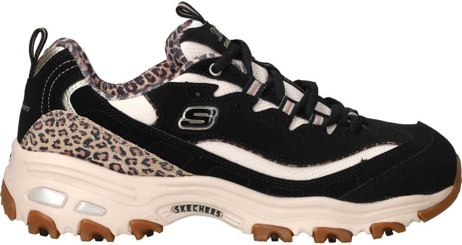 Skechers D Lites wild charm BLK Zwart