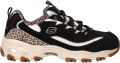 Skechers D'Lites Sneakers Dames Zwart - Zwart