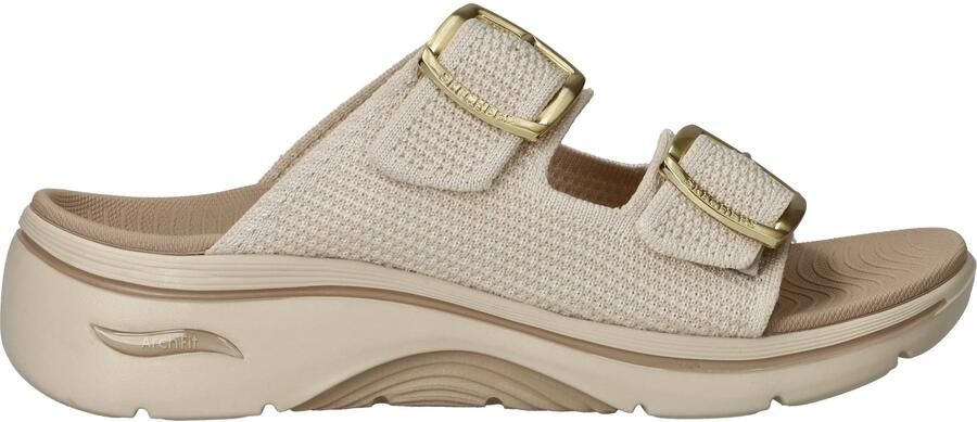 Skechers Go Walk Arch Fit 2.0 Chloe Slippers Beige