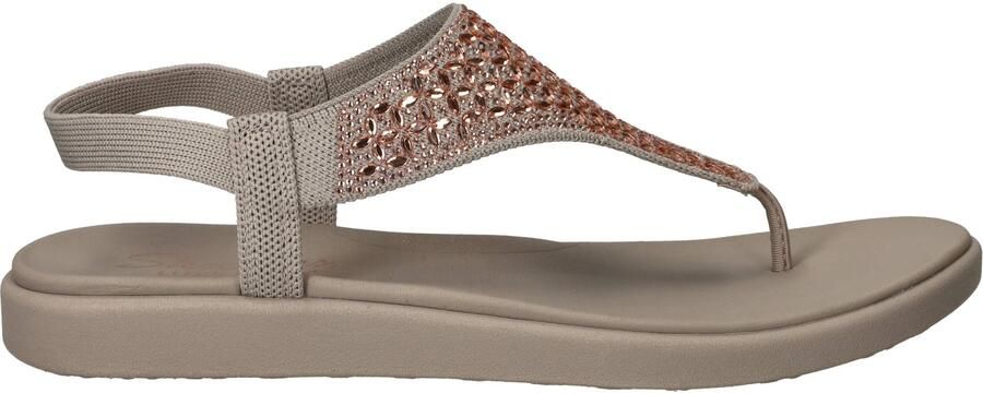 Skechers Meditation Luxe Modern Event Sandalen Dames Taupe