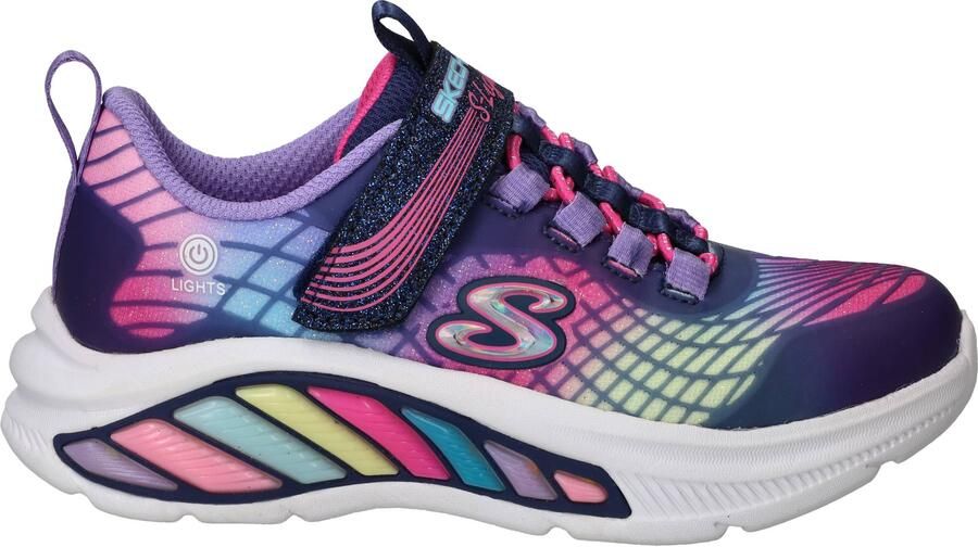 Skechers S-Lights Rainbow Cruisers Sneakers Meisjes Paars