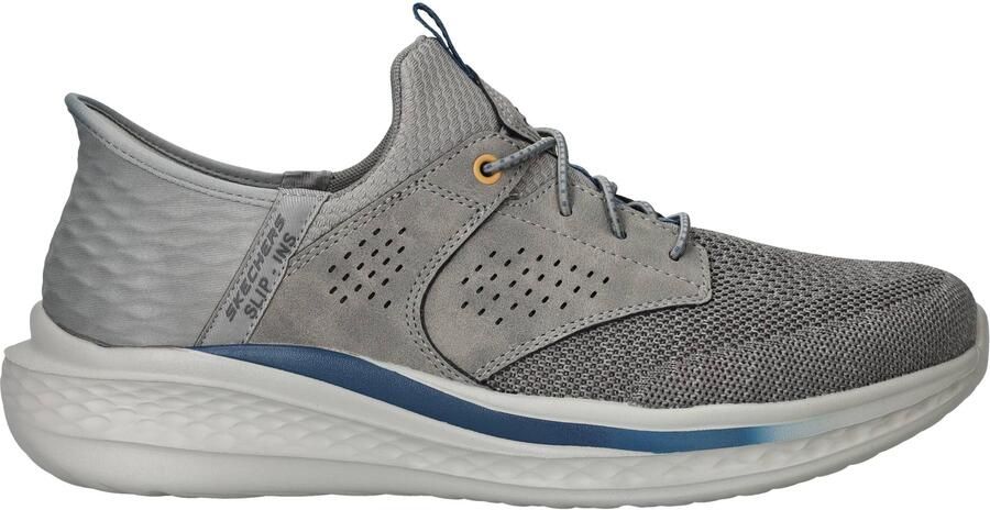 Skechers Slade Caster Slip-Ins Relaxed Fit Sneakers Heren Grijs