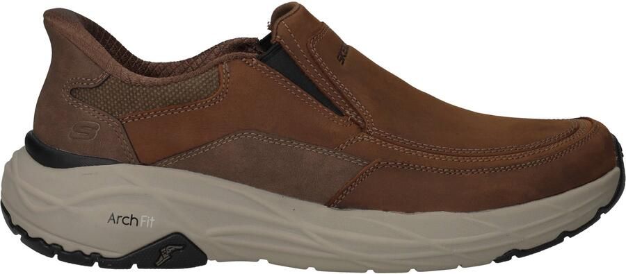 Skechers Slip-Ins Arch Fit Maverick Instappers Heren Bruin
