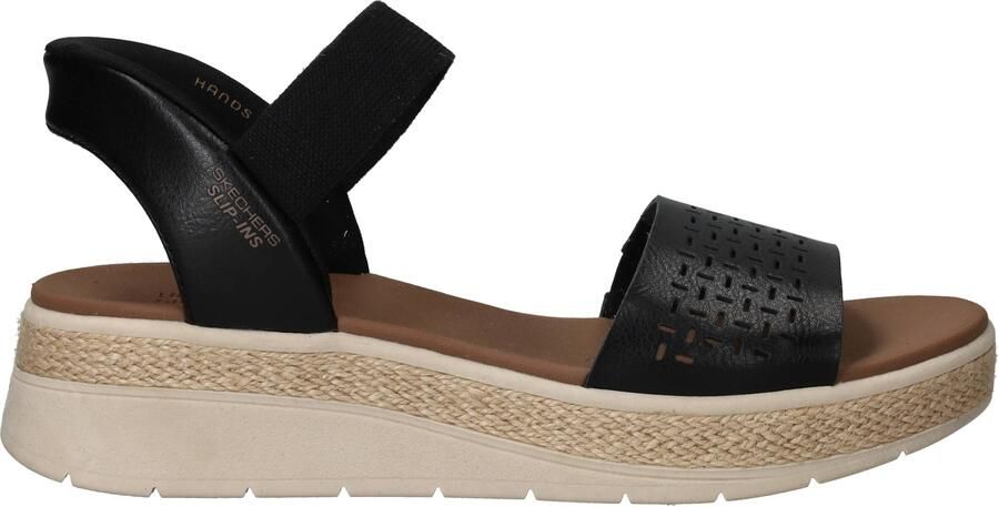 Skechers Slip-Ins: Bobs Sun Ray Sandalen Zwart