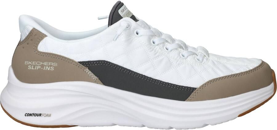 Skechers Slip-Ins Contour Foam Cozy Fit Instappers Heren Wit