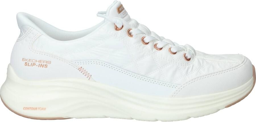 Skechers Slip-Ins Contour Foam Cozy Fit Sneakers Dames Wit